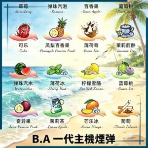 B.A一代電子煙煙彈｜多種水果冰感口味，專用替換式煙彈